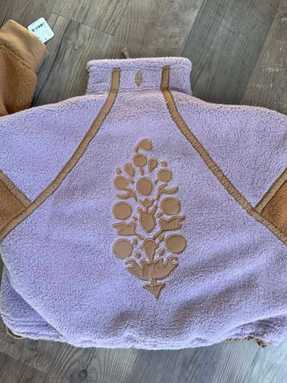 Free people mountain high printed half zip fleece